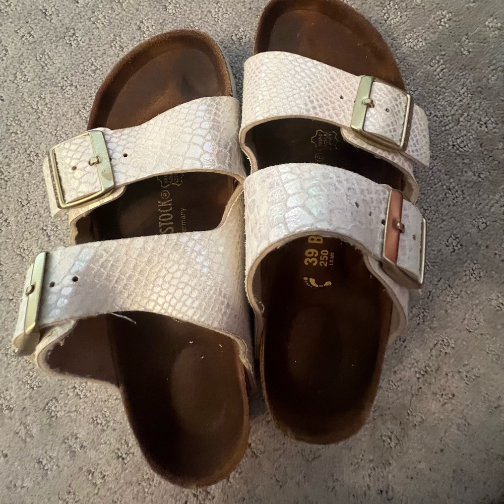 White iridescent snake Birks